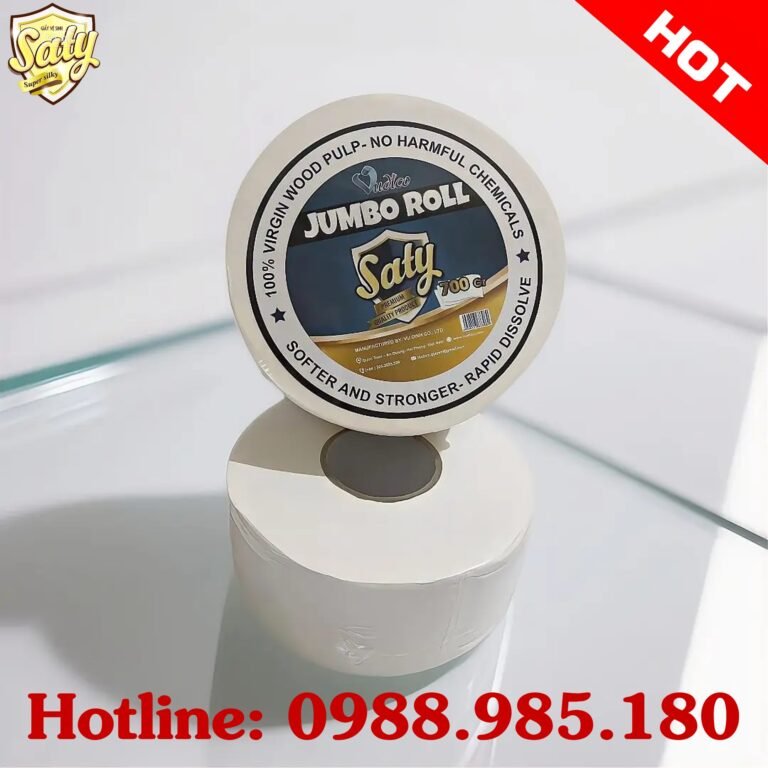Giấy vệ sinh cuộn lớn SATY 700g – Top sản phẩm bán nhiều nhất tại VUDICO