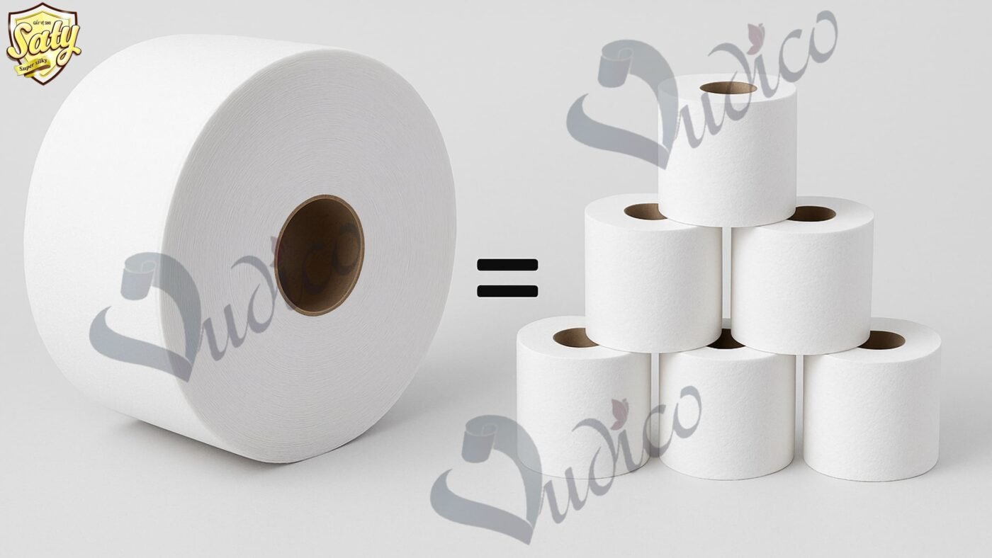 Giấy Vệ Sinh Cuộn Lớn 700g – Sự Lựa Chọn Kinh Tế Cho Doanh Nghiệp Sử Dụng Nhiều